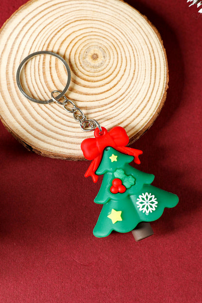 Dark Green Christmas Tree Gift Keychain