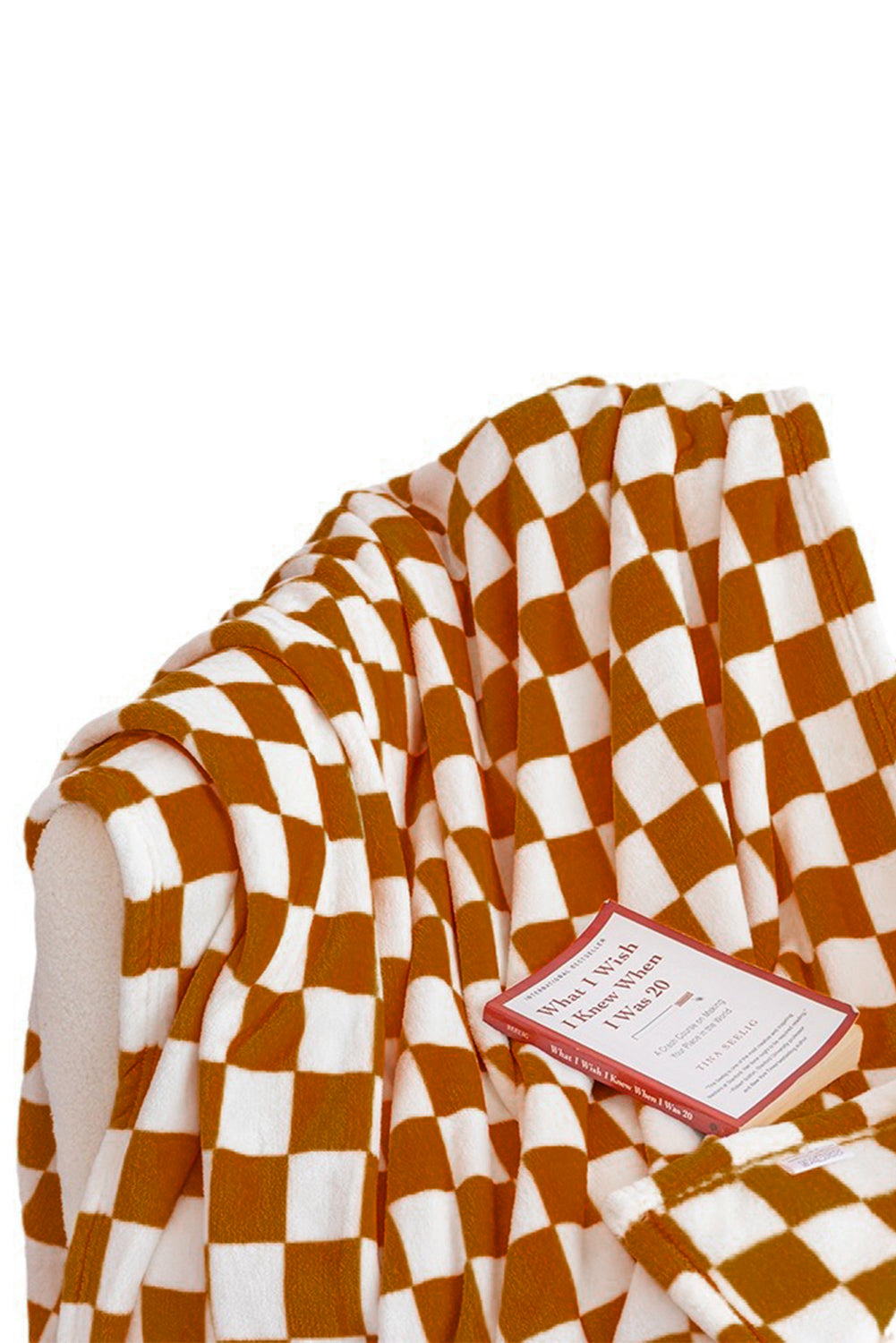 Chestnut Checkerboard Printed Soft Throw Blanket 120*200cm