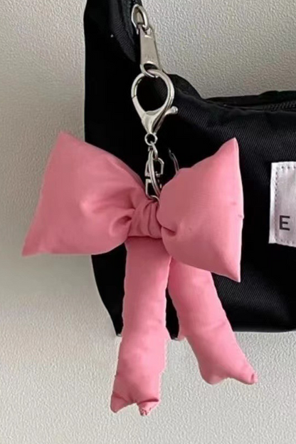 Pink Cute 3D Bow Knot Keychain