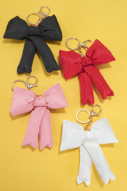 Pink Cute 3D Bow Knot Keychain