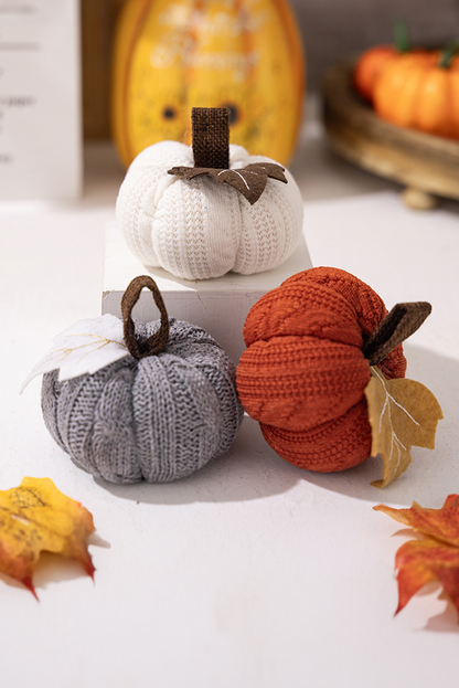 Russet Orange Thanksgiving Mini Pumpkin Home Ornament