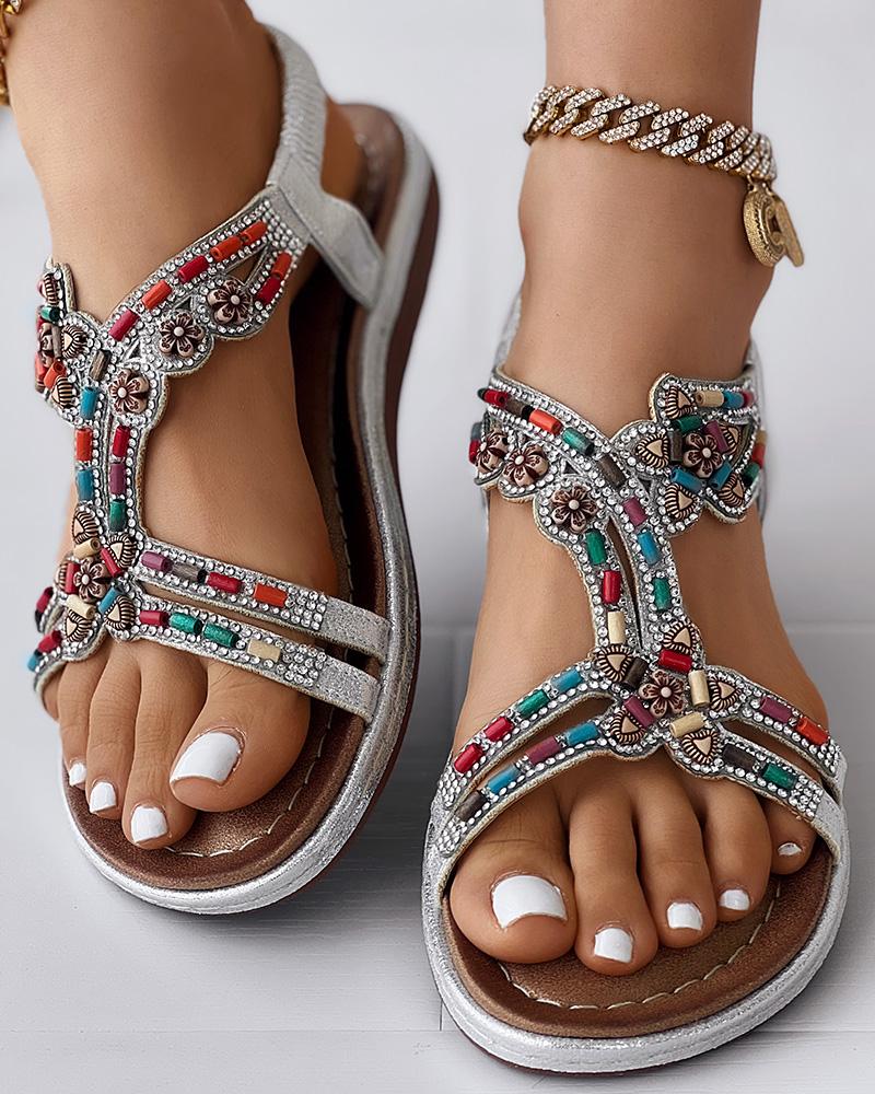 Bohemian Beaded Summer Beach Sandals