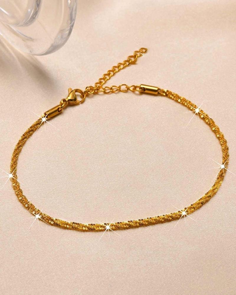 1pc Twisted Beach Chain Anklet