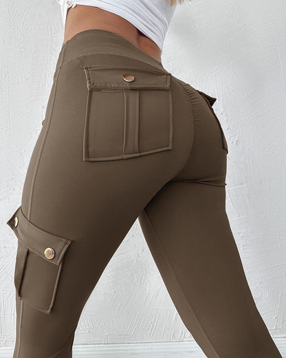 Quick Dry Butt Lifting Ruched Active Pants