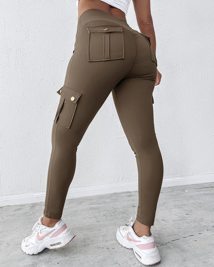 Quick Dry Butt Lifting Ruched Active Pants