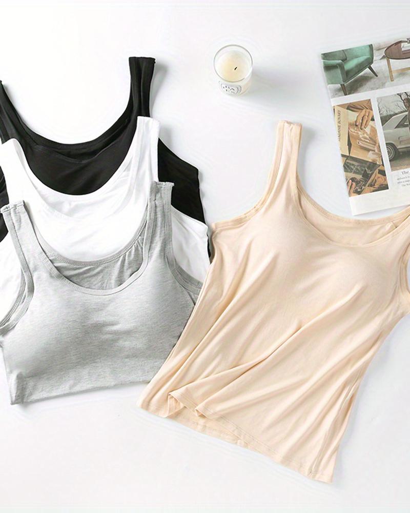 Soft Comfy Stretch Padded Tank Top