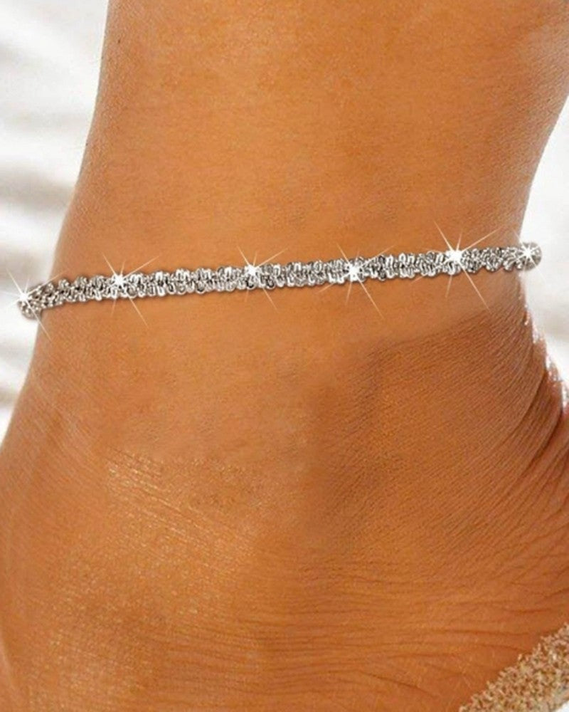 1pc Twisted Beach Chain Anklet