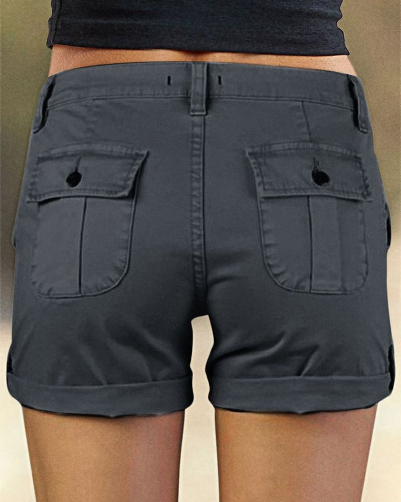 Pocket Design Casual Shorts
