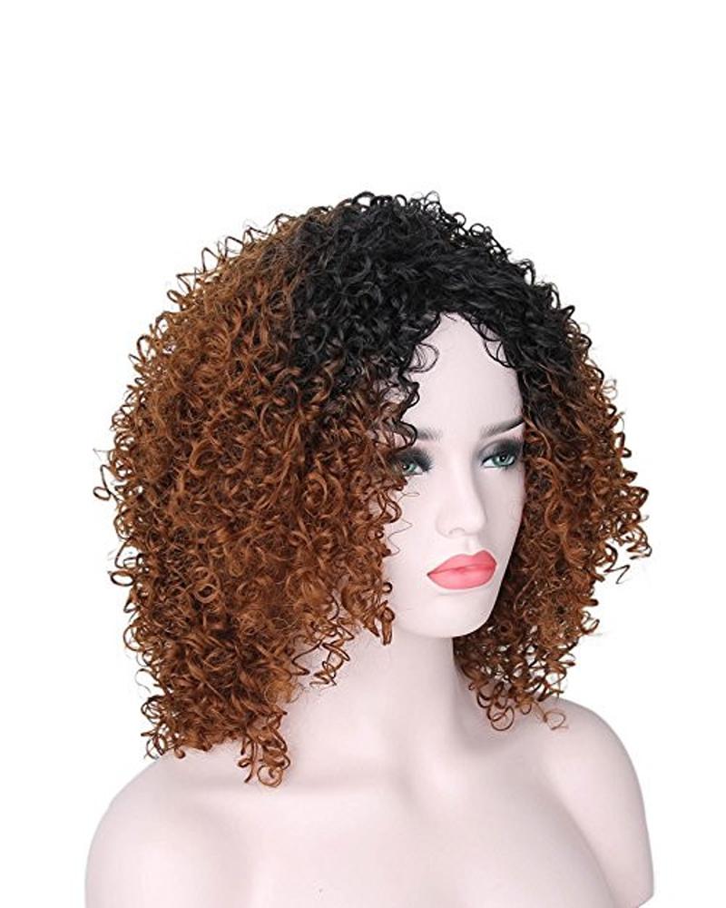 Natural Brown Curly Hair Wigs