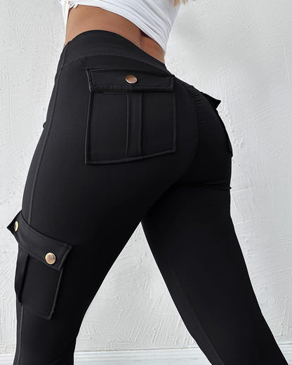 Quick Dry Butt Lifting Ruched Active Pants