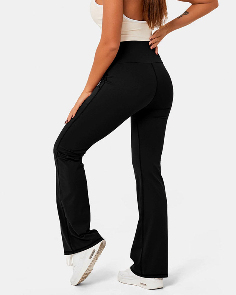 Lace up Quick Dry Active Flared Pants