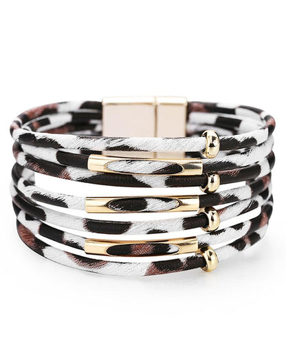 1pc Leopard Multi Layer Magnet Bracelet