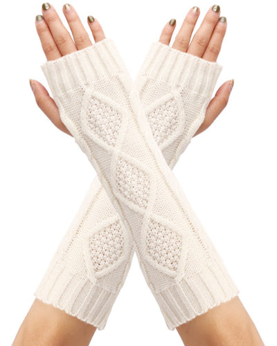 1Pair Knit Fingerless Gloves